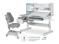 Mealux EVO Комплект Mealux Evo парта Florida Multicolor BL + кресло Onyx G (арт.EVO-52 W + BL MC + Y 110 G)