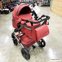 Коляска Luxmom 555 2в1 Красный лен