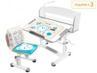 Mealux EVO Комплект мебели (столик + стульчик + лампа) BD-10 grey (с лампой)