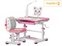 Mealux EVO Комплект мебели (столик + стульчик + ЛЭД лампа) Mealux EVO BD-04 New XL Teddy WP+Led