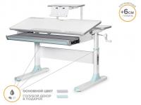 ErgoKids Детский стол ErgoKids Edmonton BL Multicolor + полка S-50 (арт. BD-610 W/MC + BL + S-50)