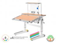ErgoKids Детский стол ErgoKids Ergowood-L Multicolor+ полка BD P-17 MG (арт.BD-810 MG/MC Energy + BD P-17 MG)