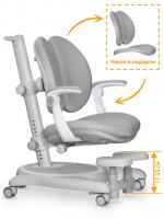 ErgoKids Детское кресло ErgoKids Ortoback Duo Plus Grey (арт. Y-510 G Plus)