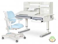 ErgoKids Комплект парта ErgoKids Montreal 2 с полкой KBL (арт. BD-670-2 MC/WG с полкой + Y-609 KBL)