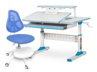 ErgoKids Комплект парта Ergokids TH-320 Blue + кресло ErgoKids BL (арт.TH-320 W/BL + Y-400 BL)