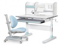 Комплект парта ErgoKids Edmonton Multicolor BL (BD-610 W/MC + BL + Y-508 KBL)