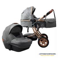 Коляска Luxmom 5856 2в1 Серый