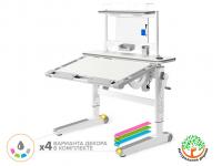 ErgoKids Детский стол ErgoKids Ergowood-L Multicolor+ полка BD P-17 TG (арт.BD-810 TG/MC Energy + BD P-17 TG)