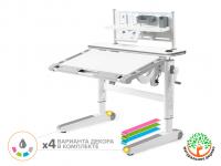 Mealux Детский стол Mealux Ergowood - M Multicolor+ полка BD P-18 W (арт.BD-800 WG/MC Energy + BD P-18 W)