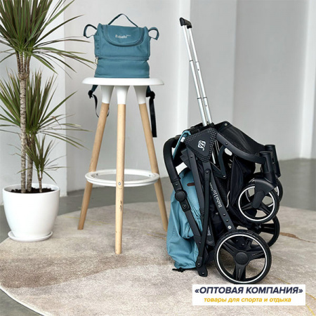 Коляска Baballo 2023 Озерная (рама черная) механика