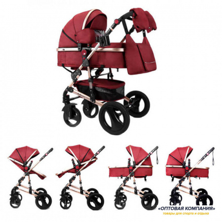 Коляска Luxmom 530 Красный