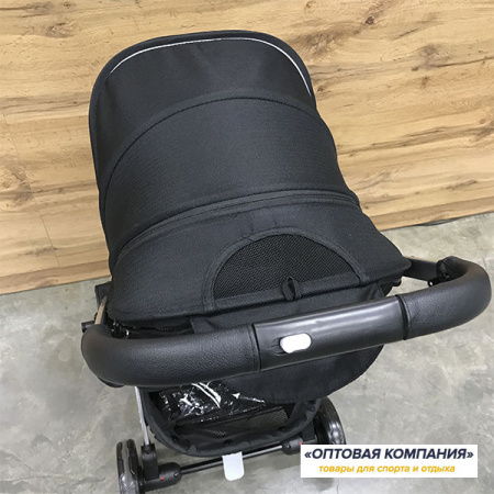 Коляска JOYOY Черная (рама серебряная) механика