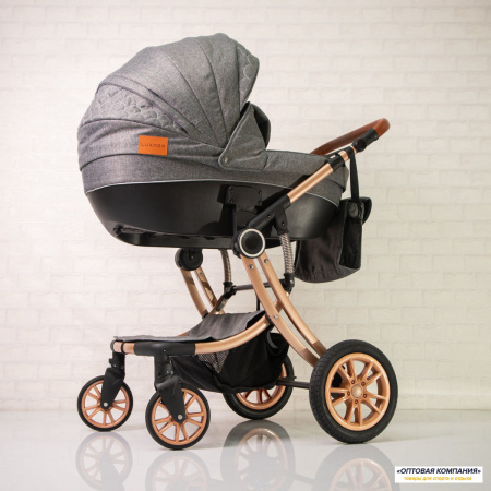 Коляска Luxmom 5856 2в1 Коричневый
