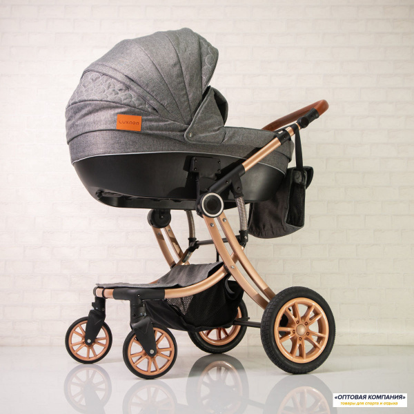 Коляска Luxmom 5856 2в1 Коричневый