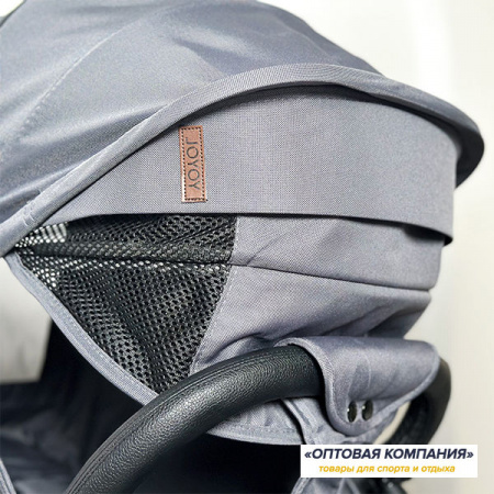Коляска JOYOY Темно-серая (рама серебряная) механика